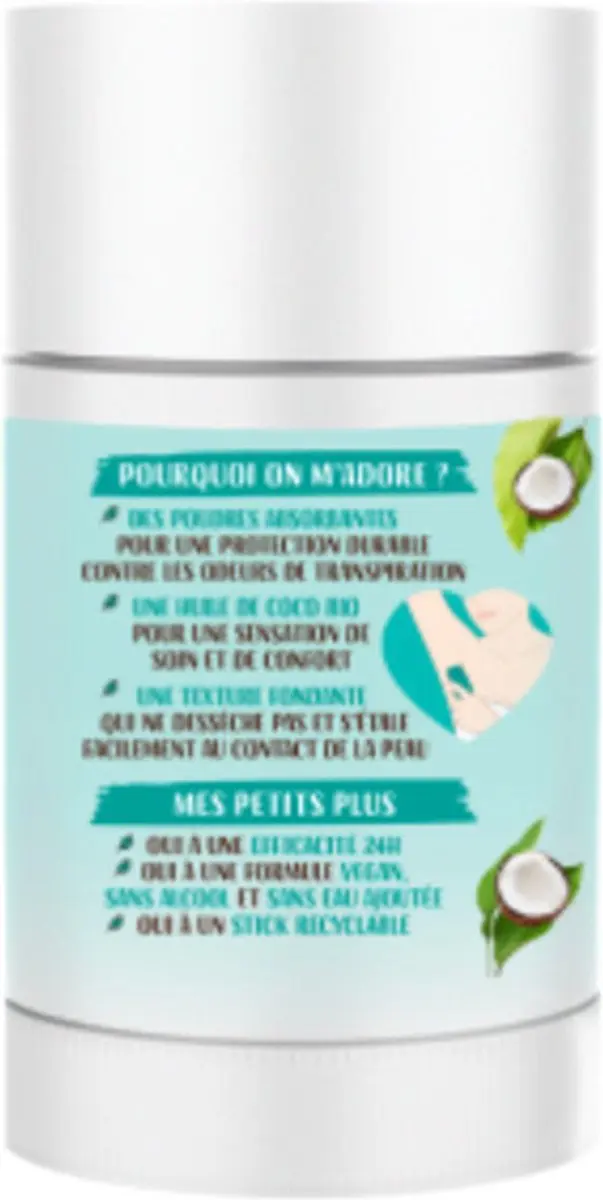 Lovea Solid Deodorant Organic Coconut Oil - 2x50g