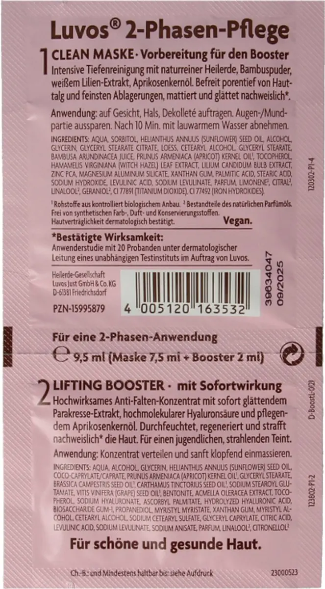 Luvos Crememasker Lifting Booster 2 Fasen 9.5ml