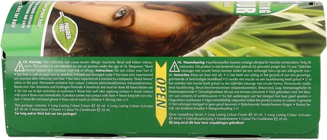 Hennaplus Long Lasting Colour 5.3 Golden Brown Haarverf 100ml - afbeelding 6 van 6
