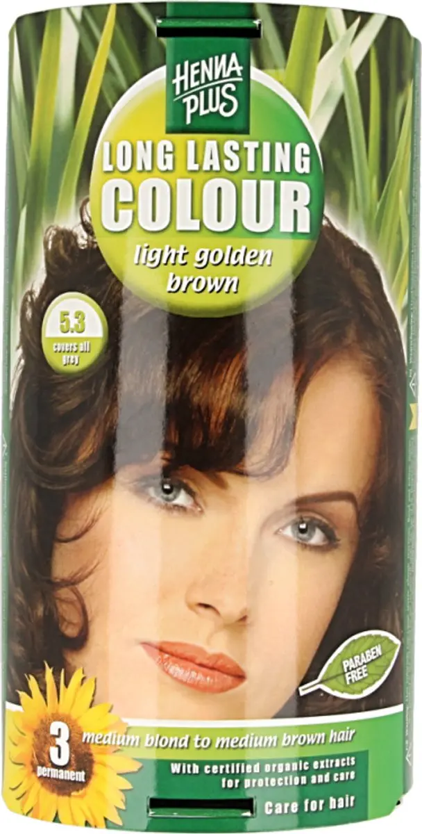 Hennaplus Long Lasting Colour 5.3 Golden Brown Haarverf 100ml