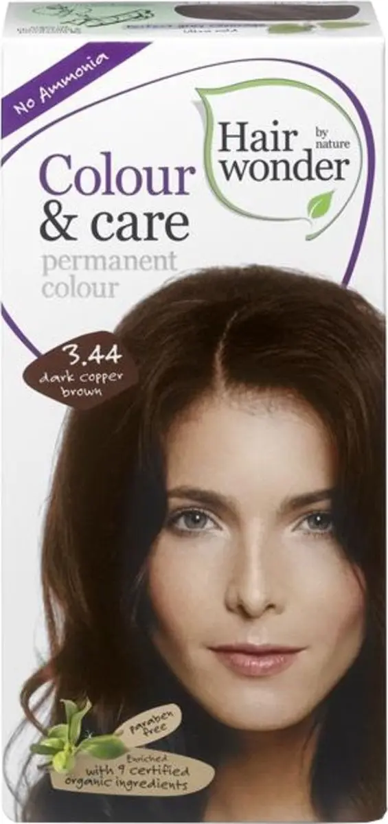 Hairwonder Colour Care 3.44 Dark Copper Brown 100ml - afbeelding 6 van 6