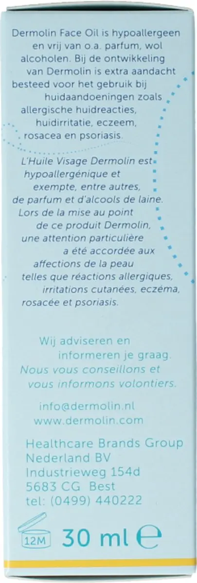 Dermolin Face Oil 30ml