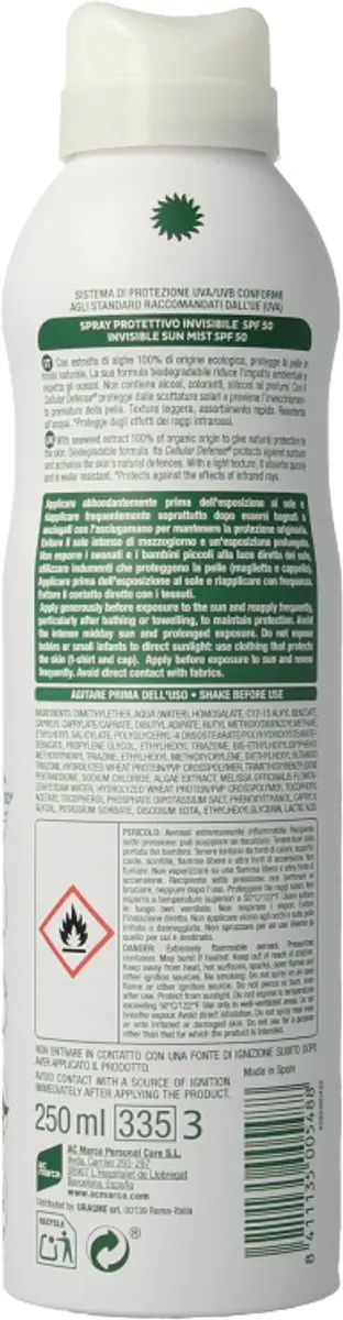 Ecran Sunnique Natural SPF50 Lichaamscrème 250ml