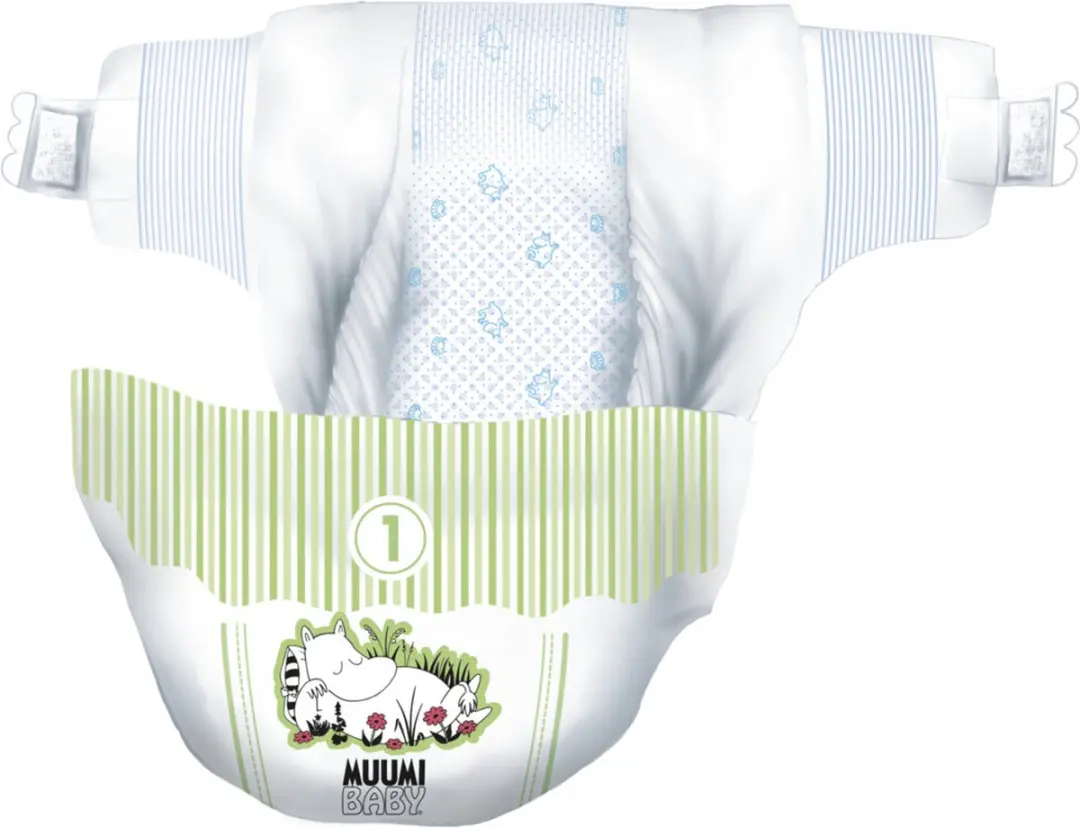 Moomin Baby Eco Wegwerpluiers Maat 1 - 25 Stuks