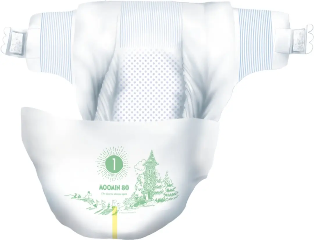 Moomin Baby Eco Wegwerpluiers Maat 1 - 25 Stuks