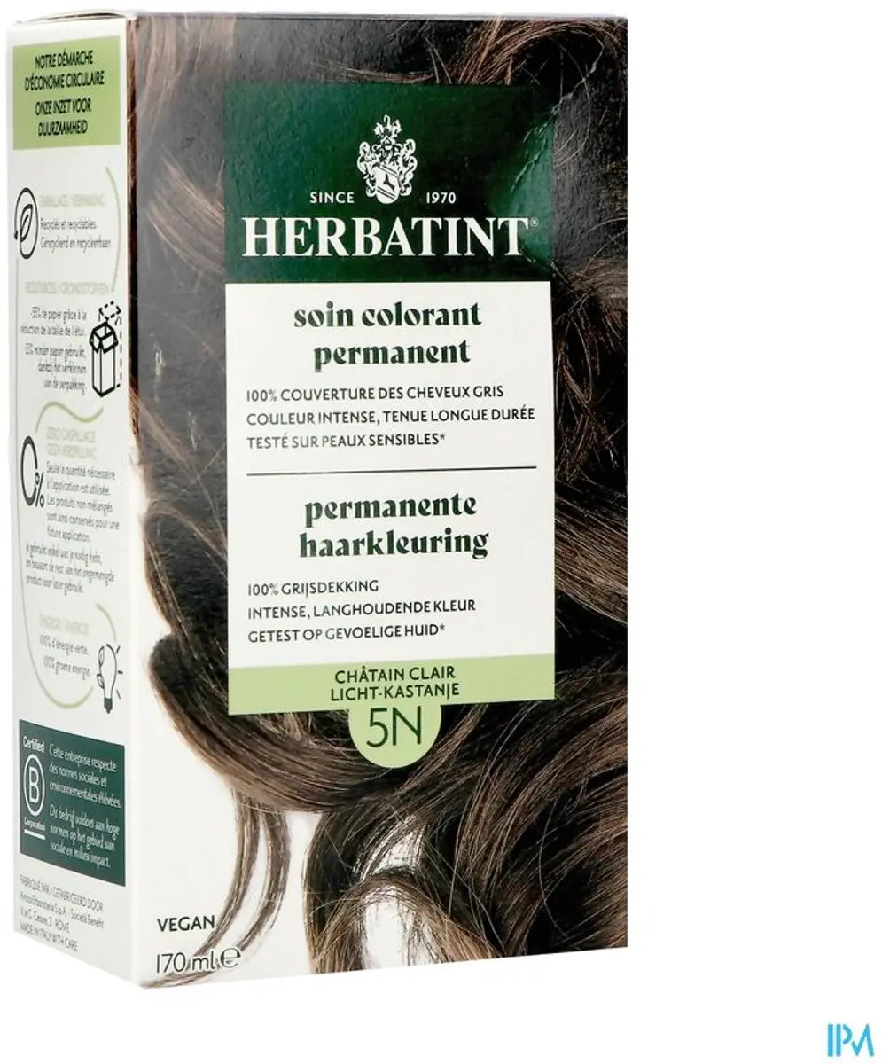 Herbatint Haarverf 5N Licht Kastanje 170ml