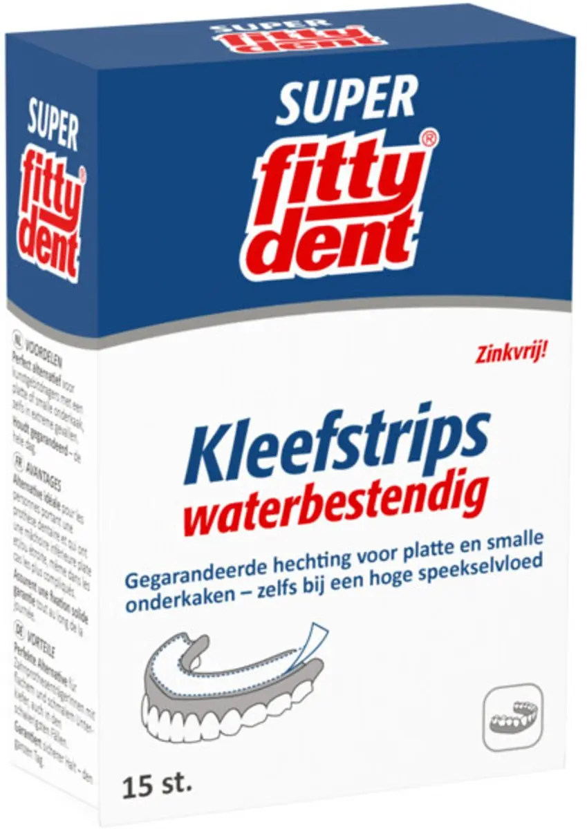 Fittydent Kleefstrips 15 Stuks