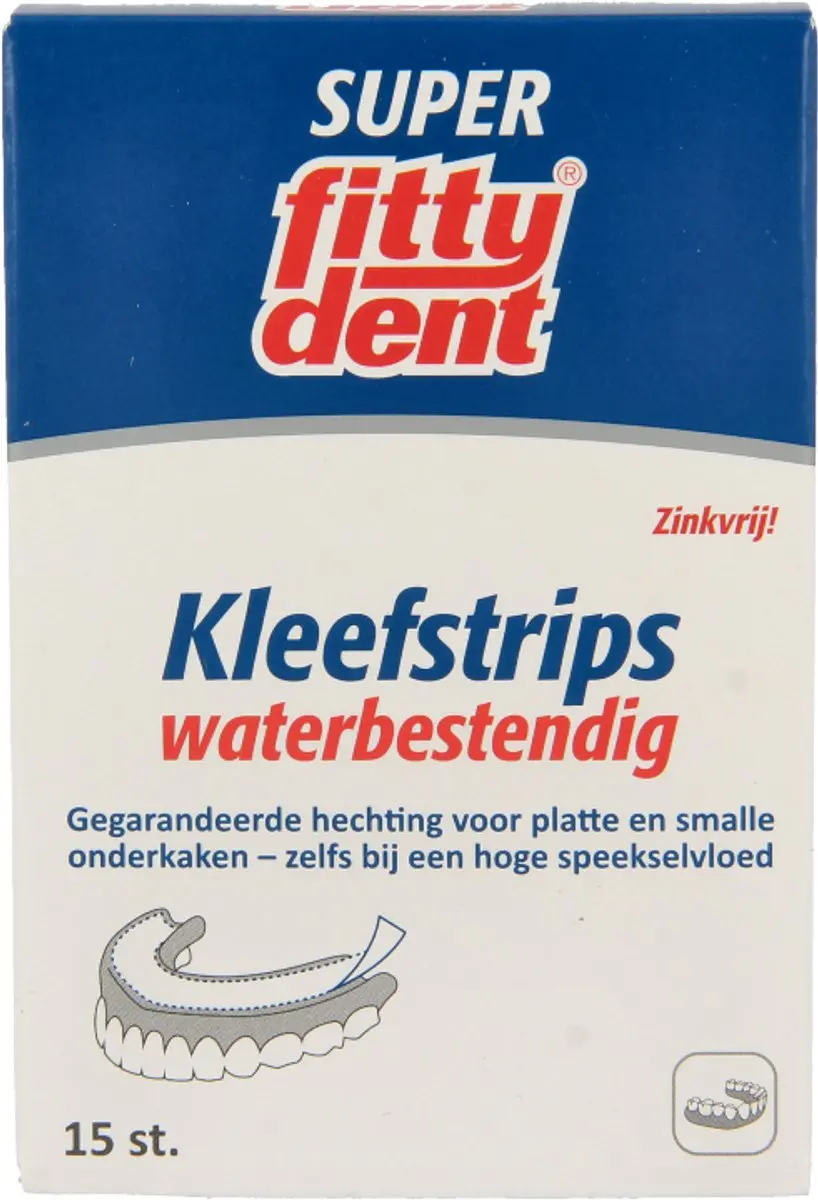 Fittydent Kleefstrips 15 Stuks