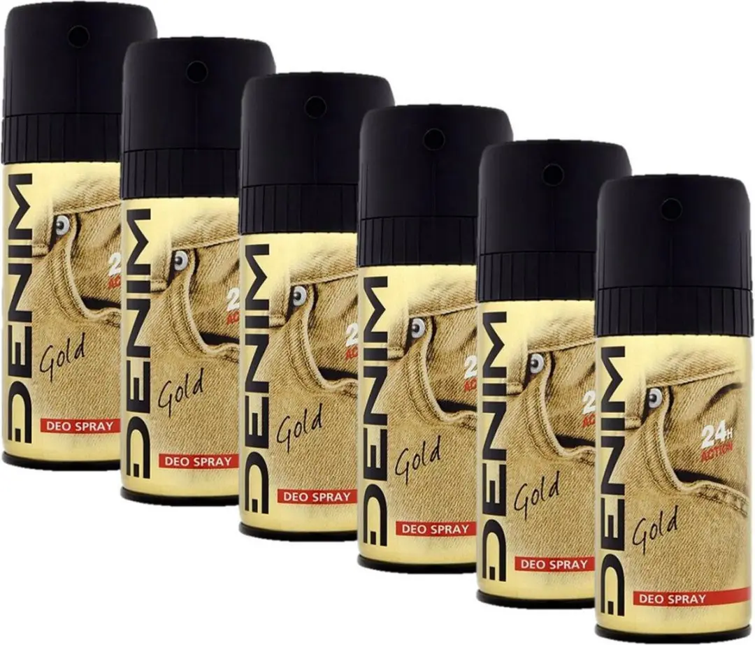 Denim Gold Deodorant Spray 6x150ml