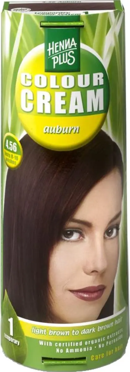 Hennaplus Colour Cream 4.56 Auburn Haarverf