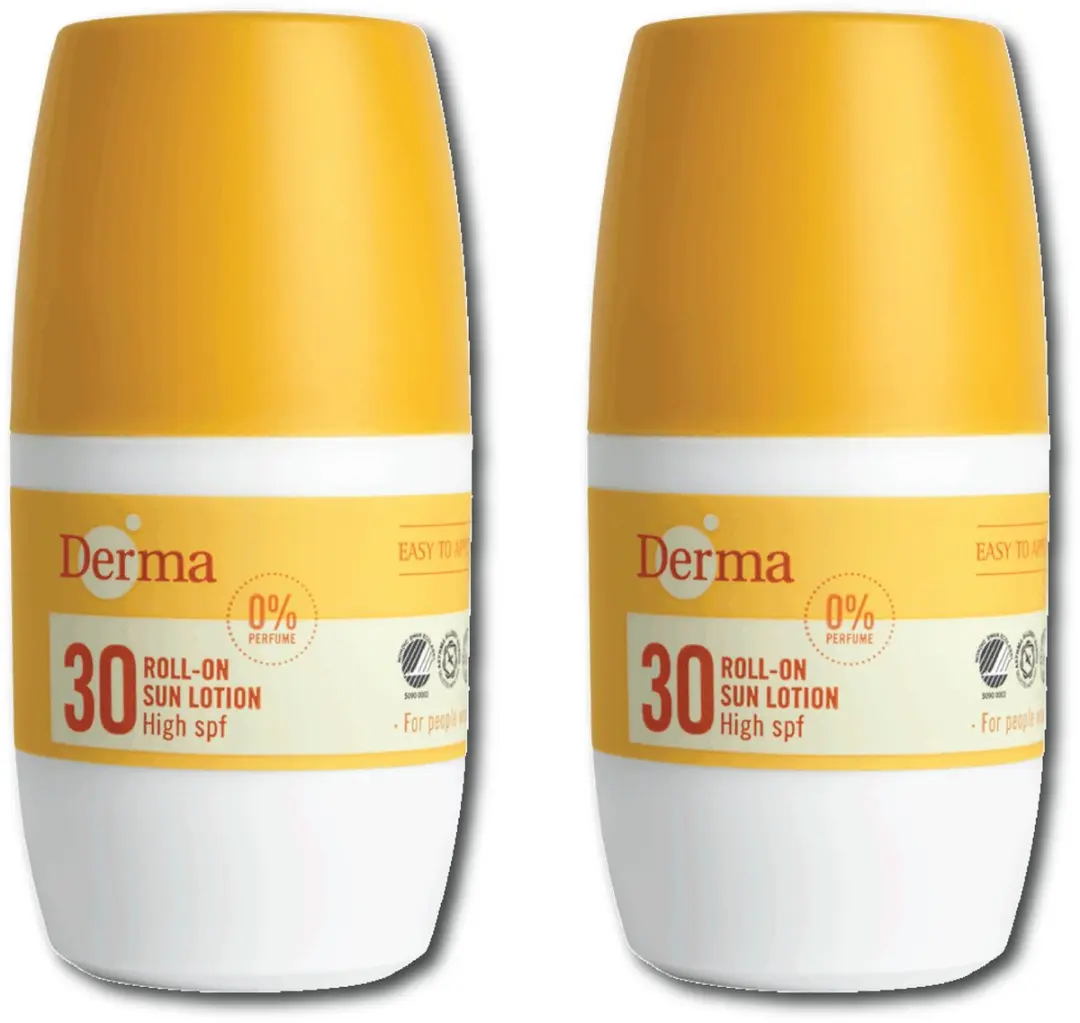 Derma Sun Zonnebrand Roll-on SPF30 2x50ml