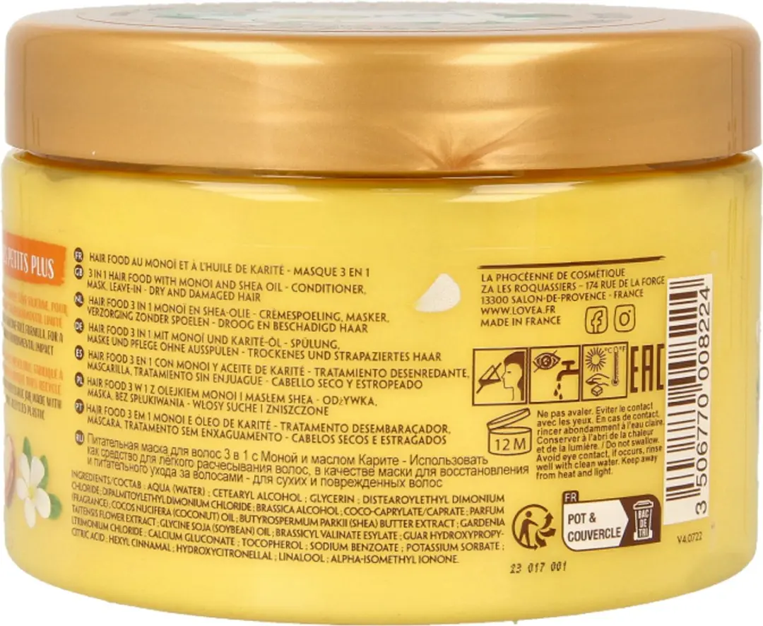 Lovea Monoï & Shea Haarmasker 390ml