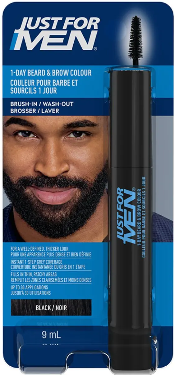 Just For Men 1-Daagse Baard & Wenkbrauw Kleur Zwart