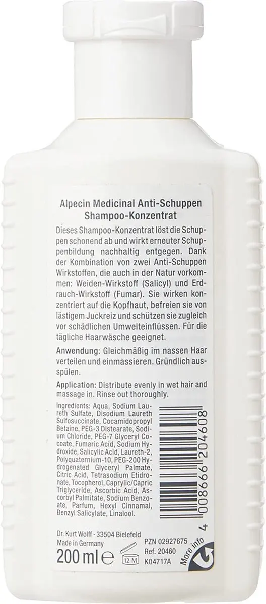 Alpecin Medicinal Shampoo Concentrate Anti-roos 200ml