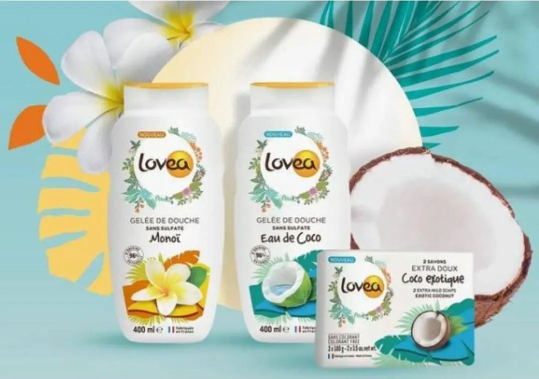 Lovea Sulfaatvrije Douchegel Monoï 400ml