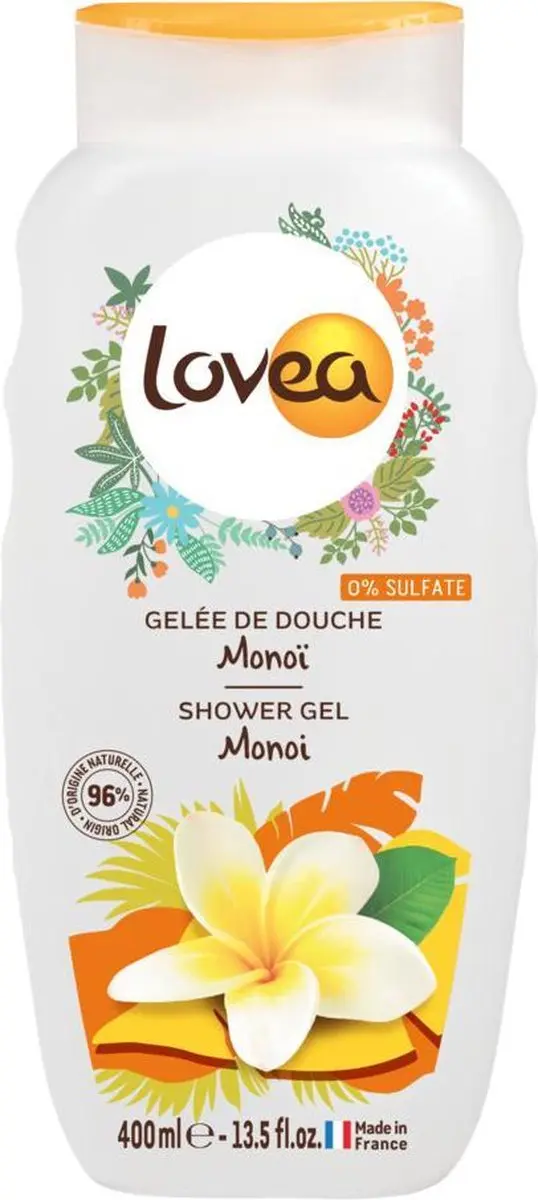 Lovea Sulfaatvrije Douchegel Monoï 400ml