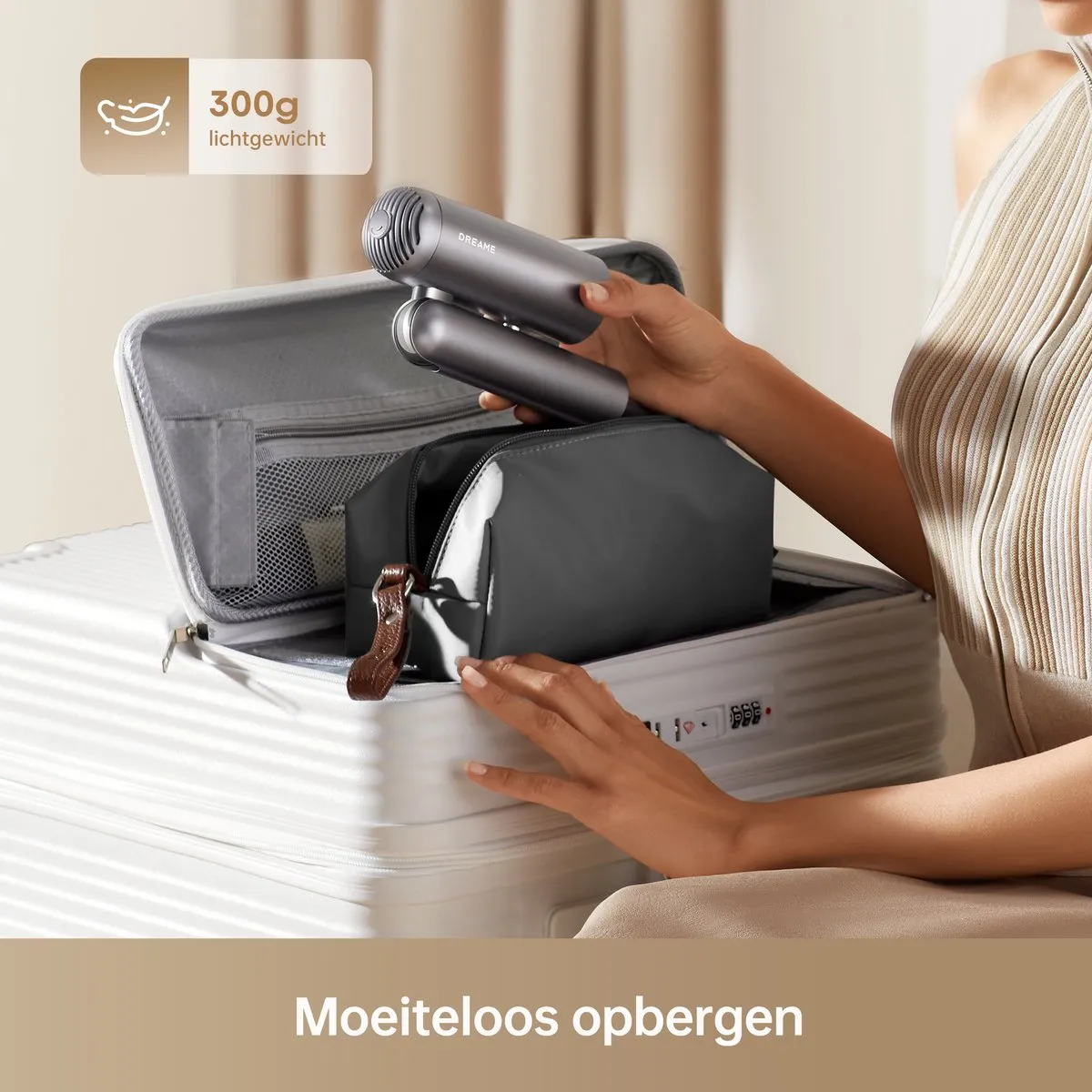 Dreame Hair Pocket Haardroger 1300W - Grijs - afbeelding 6 van 6