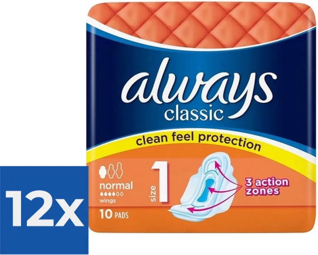Always Classic Normal met vleugels 120 Stuks