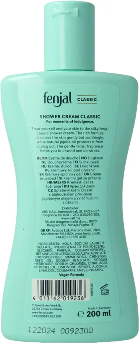 Fenjal Douchecrème Classic 200ml