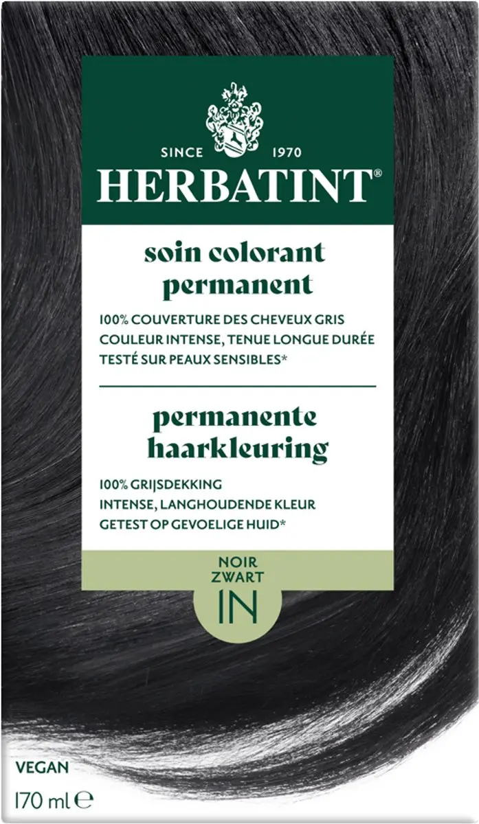 Herbatint Haarverf 1N Zwart 170ml
