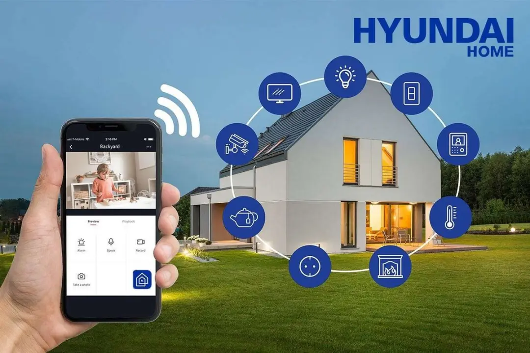 Hyundai Slimme Wifi Babycamera 360° Wit