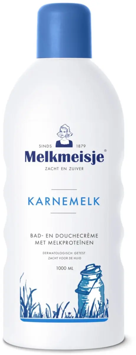 Melkmeisje Karnemelk Douche & Bad 1000ml - 24 Stuks