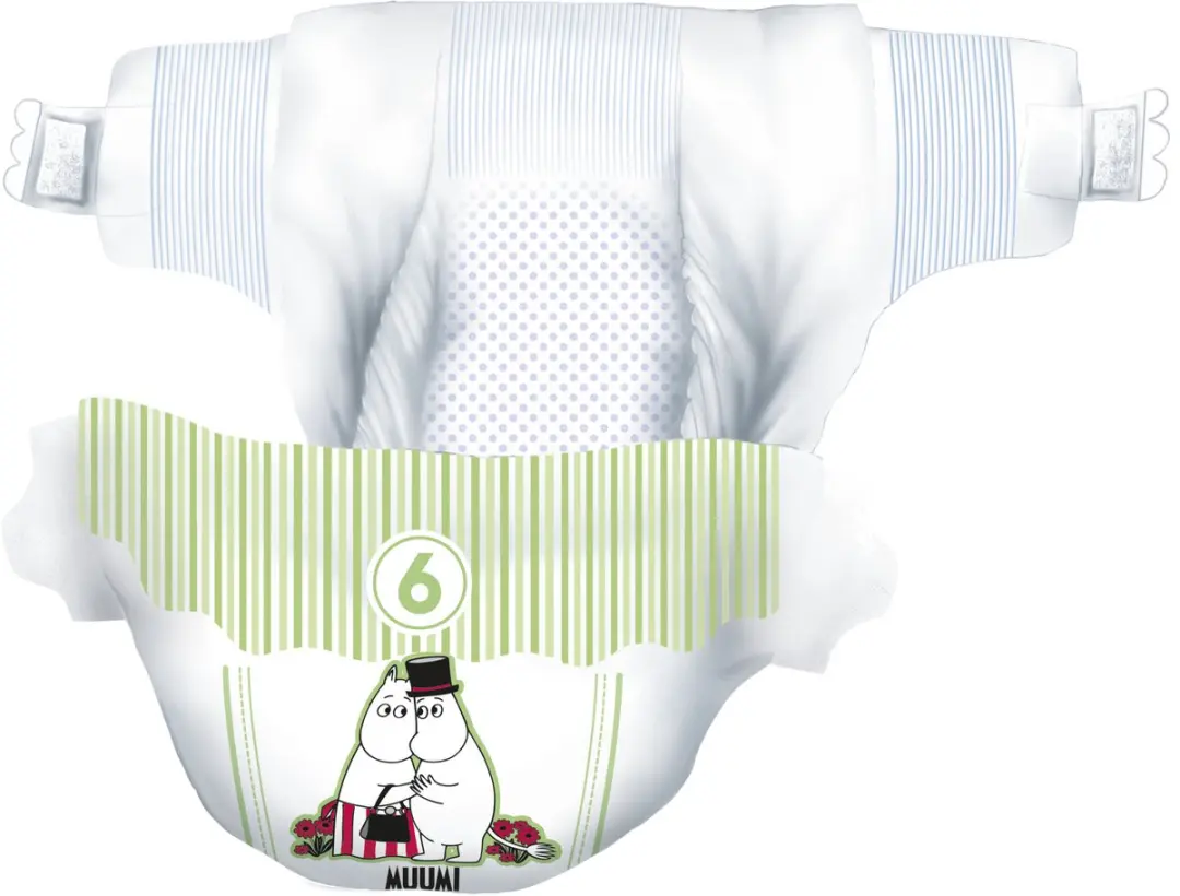 Moomin Baby Eco Wegwerpluiers Maat 6 - 102 Stuks