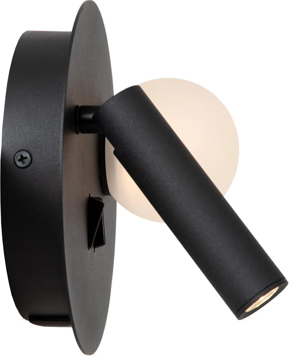 Lucide Matiz Bedlamp/Wandlamp 16,5cm - Zwart