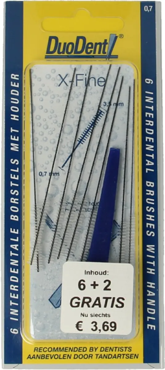 Duodent Interdentale Borstels X-Fine - 8 Stuks