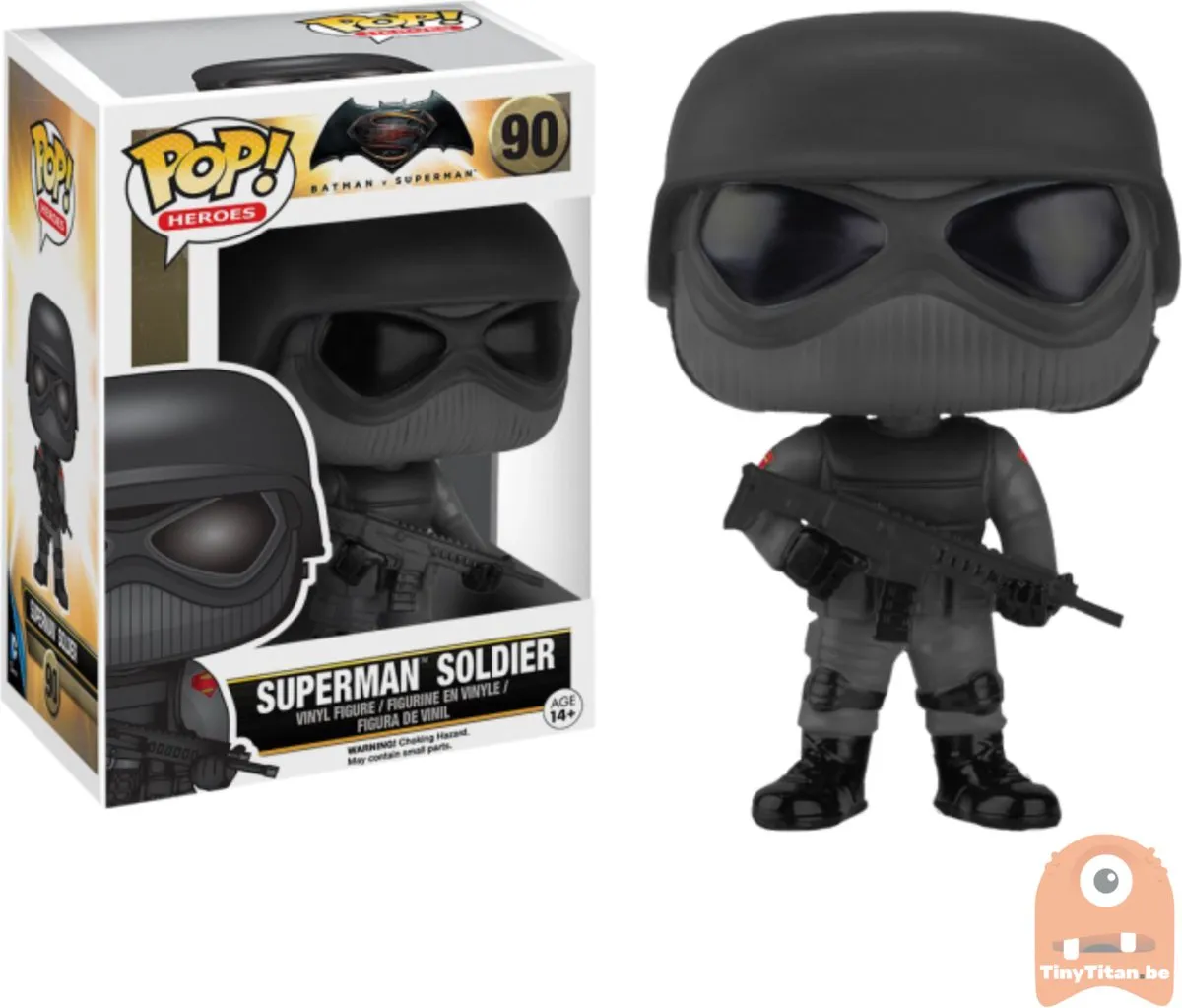 Funko Pop! Batman vs Superman Superman Soldier #90 - Multicolor