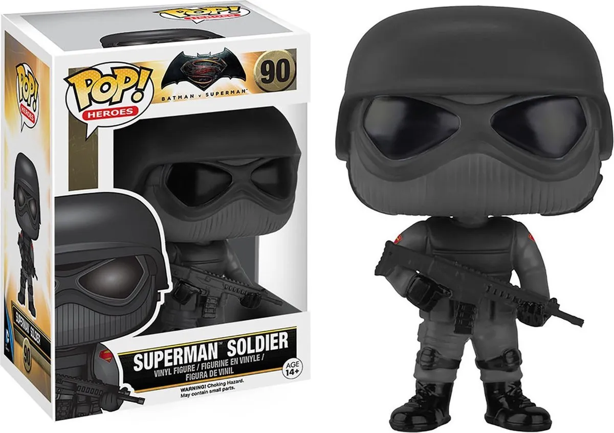 Funko Pop! Batman vs Superman Superman Soldier #90 - Multicolor
