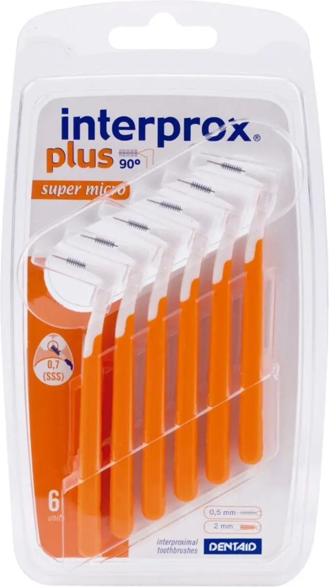 Interprox Ragers Plus Super Micro 0,9mm - 36 Stuks (6x6) - Oranje - afbeelding 6 van 6