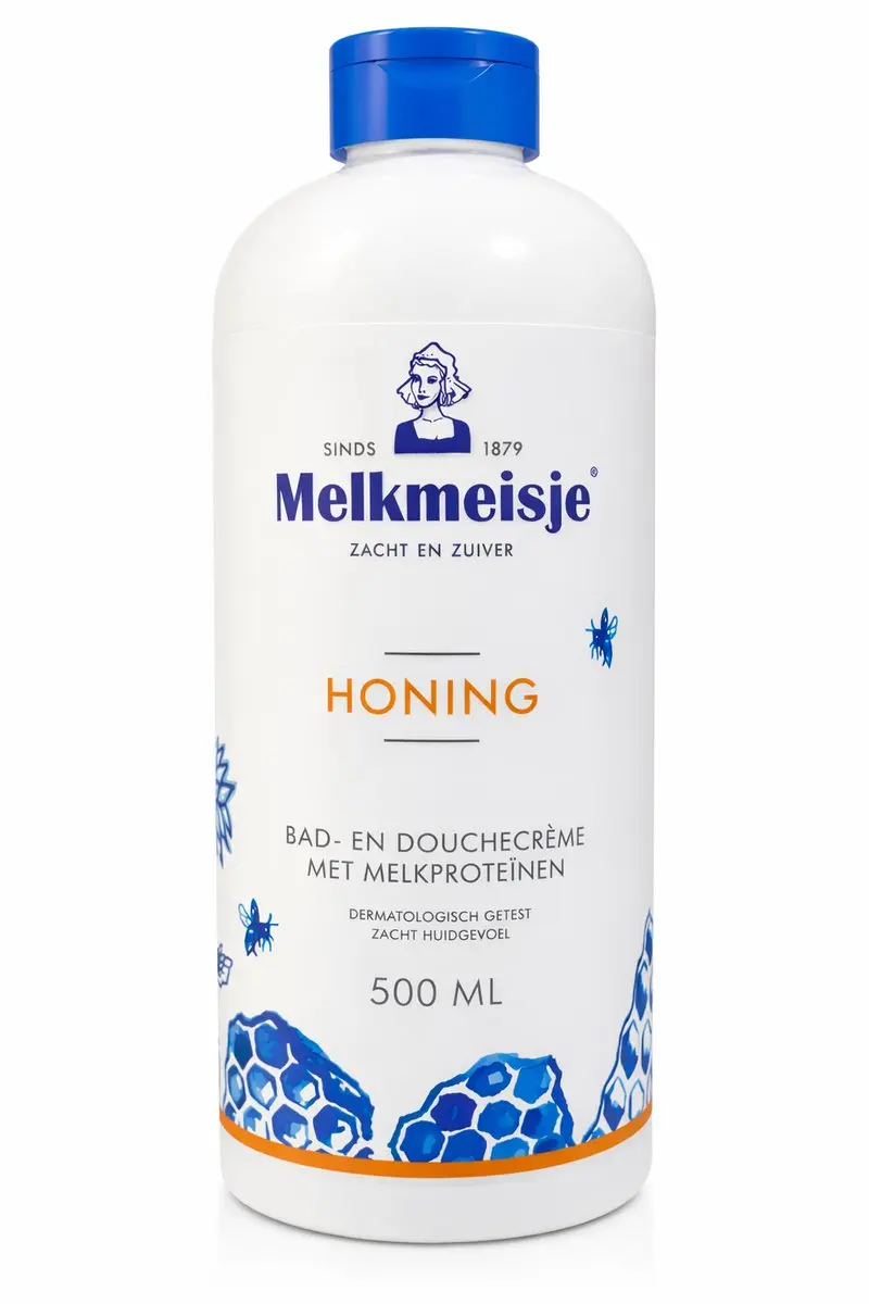 Melkmeisje Bad- en Douchecrème Honing 500ml