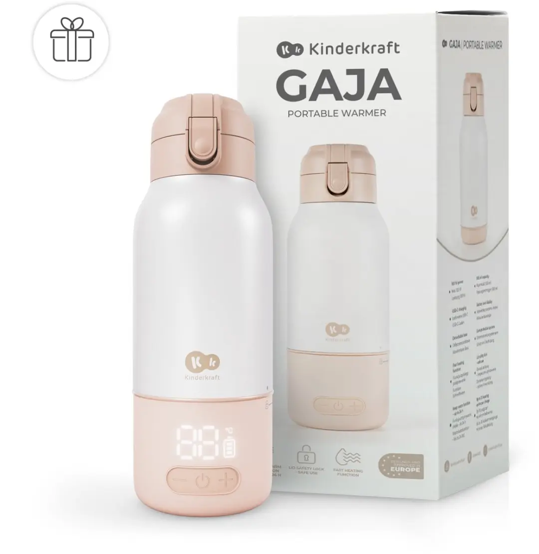 KinderKraft GAJA Melkverwarmer Thermos 350ml - USB-C - Beige