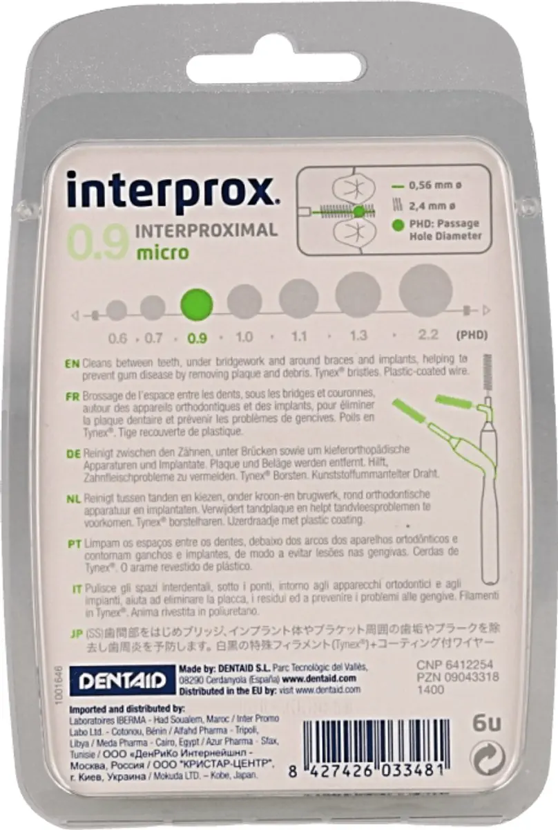 Interprox Micro PHD Groen Ragers - 6 Stuks