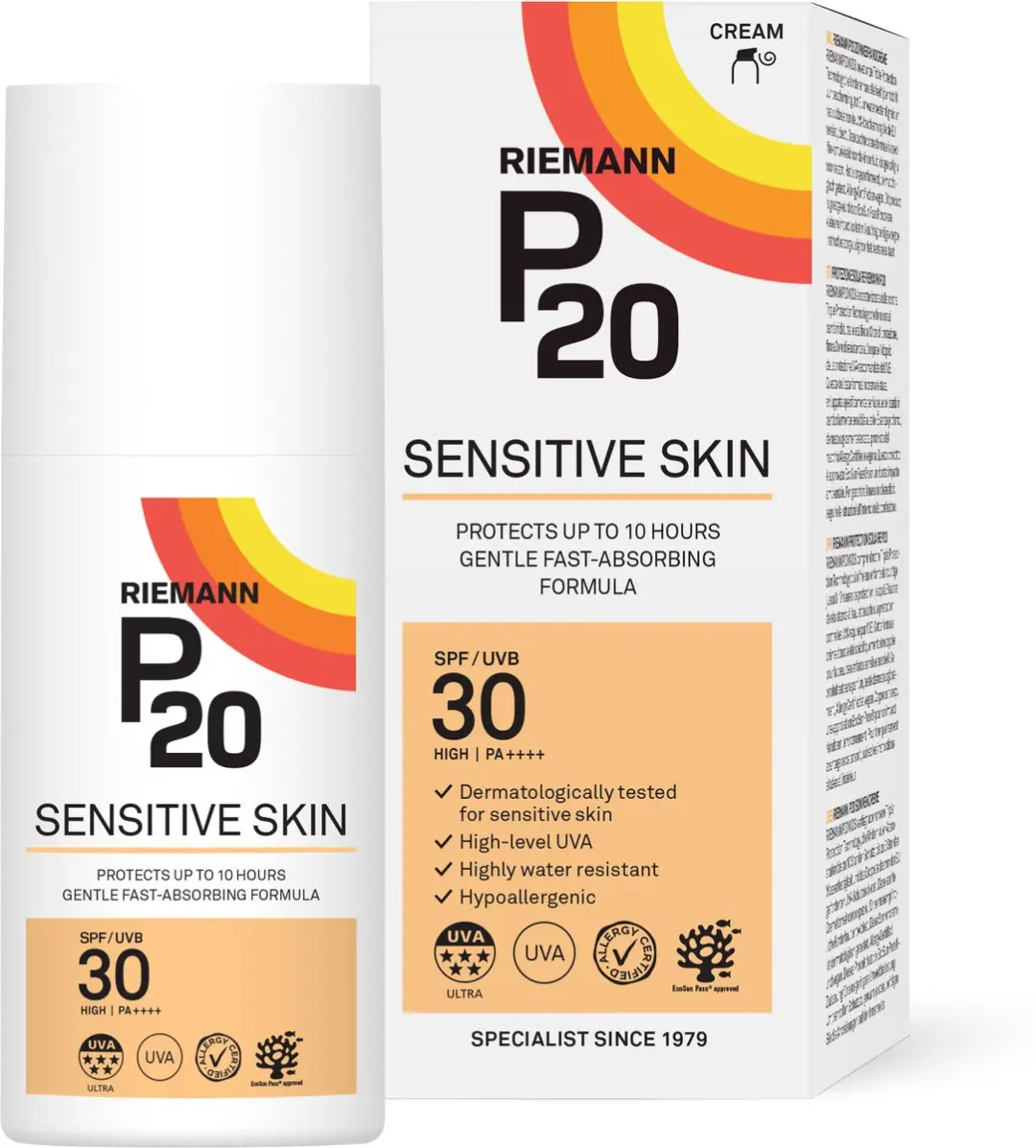 P20 Sensitive Skin Zonnebrand SPF 30