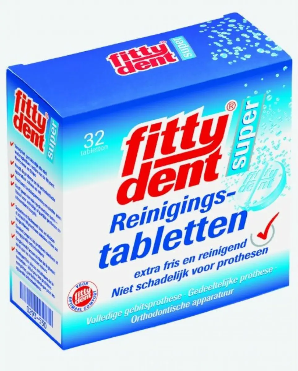 Fittydent Reinigingstabletten 32g