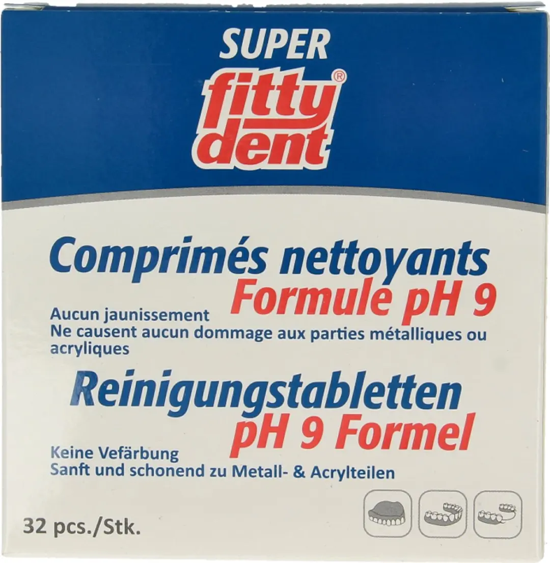 Fittydent Reinigingstabletten 32g