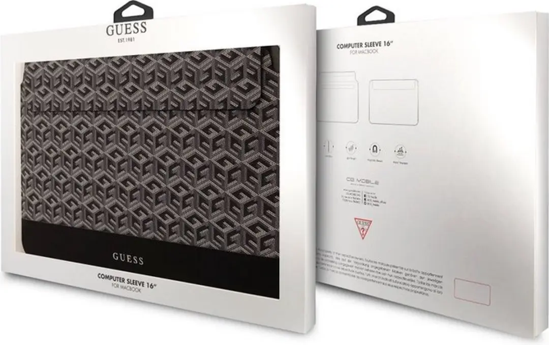 Guess G-Cube Hoesje MacBook 16" - Zwart
