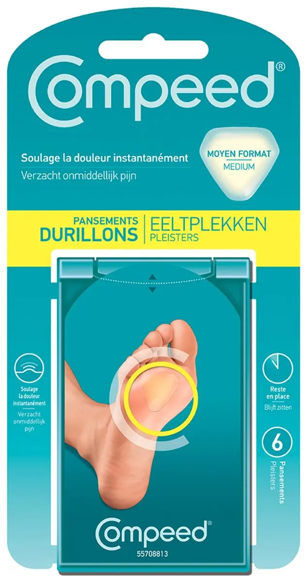 Compeed Pleister Eeltplek Voeten Medium - 6 Stuks