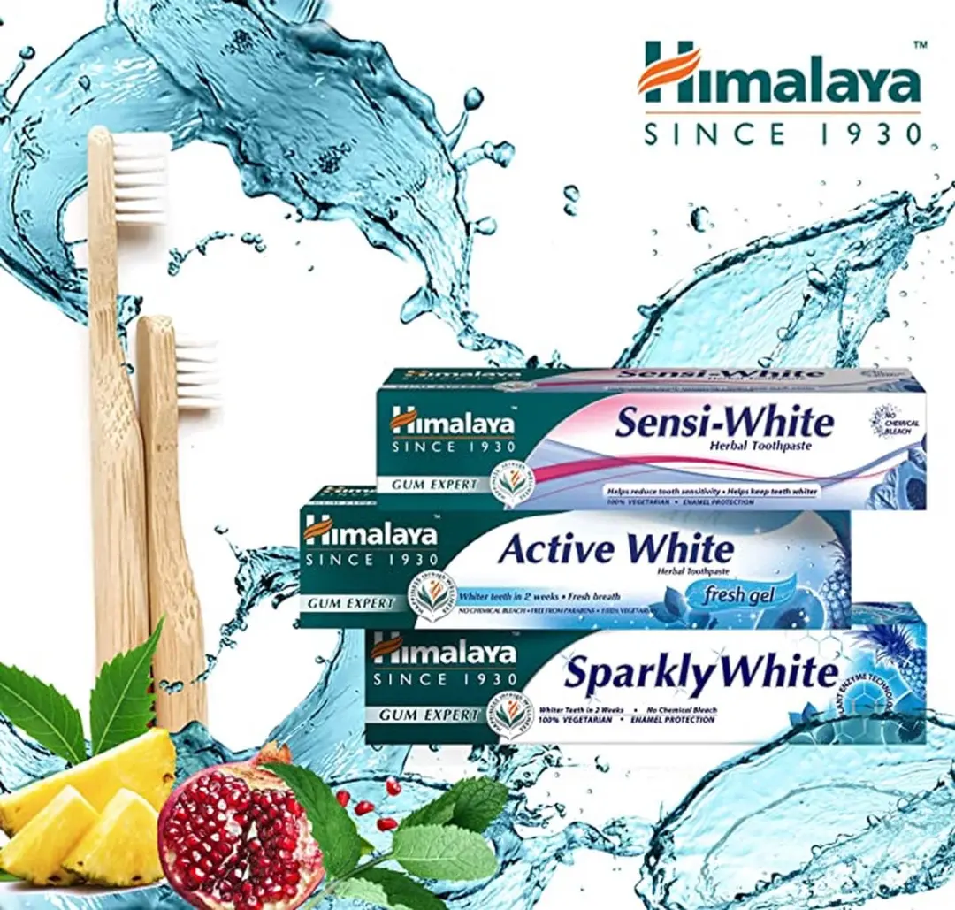 Himalaya Herbals Sparkly White Tandpasta - 6x75g