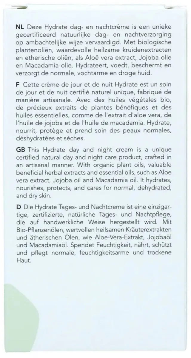 Harmonie Dag & Nachtrcreme Aloë Vera 50ml