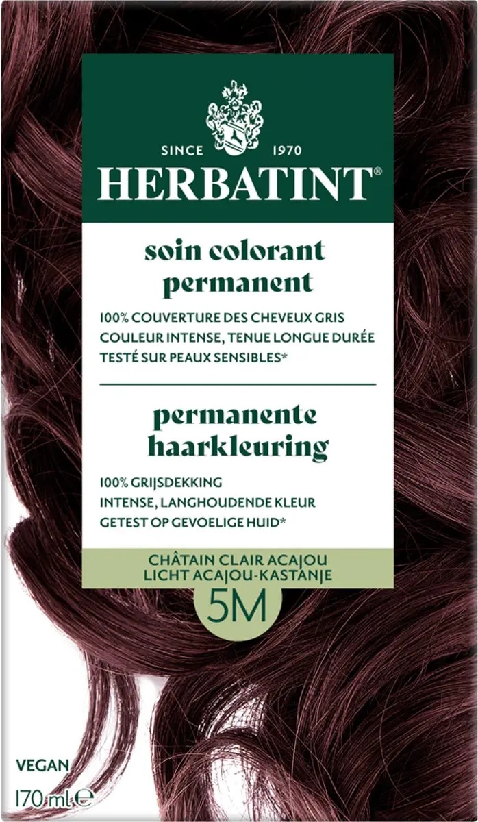 Herbatint Haarverf Licht Acajou Kastanje 170ml