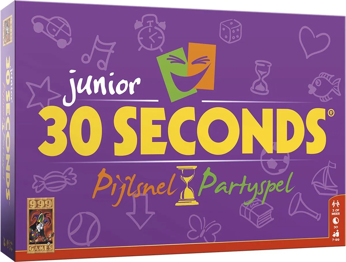 999 Games 30 Seconds Junior Partyspel - 24 Spelers - Nederlandstalig