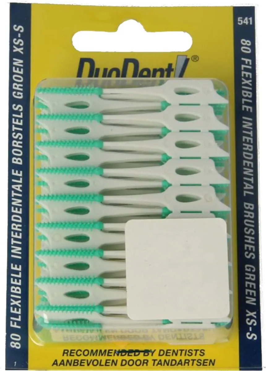 Duodent Flexibele Interdentale Borstels Groen XS-S - 80 Stuks