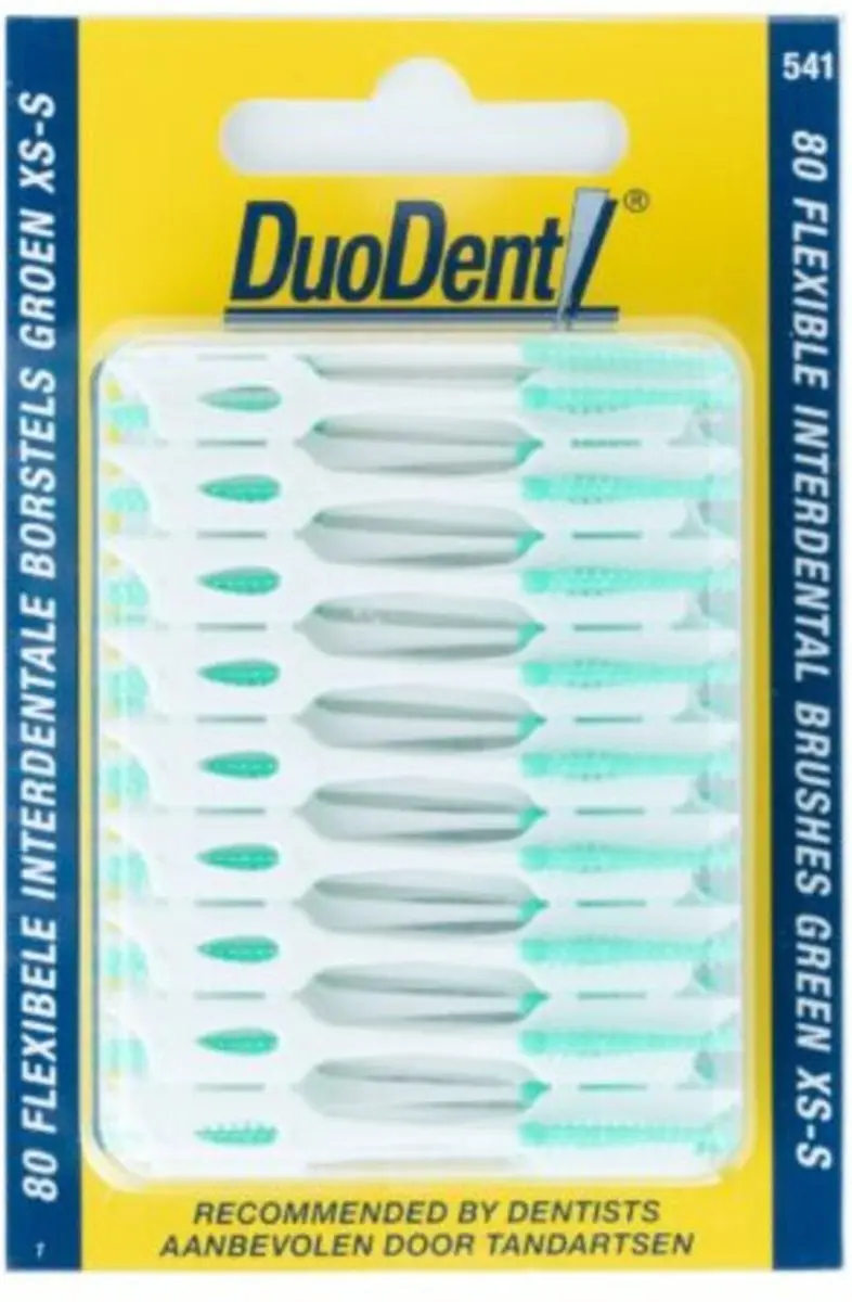 Duodent Flexibele Interdentale Borstels Groen XS-S - 80 Stuks