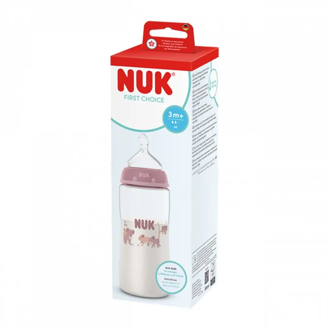 NUK First Choice Babyfles 300ml - Temperatuurcontrole - Multicolor - afbeelding 6 van 6