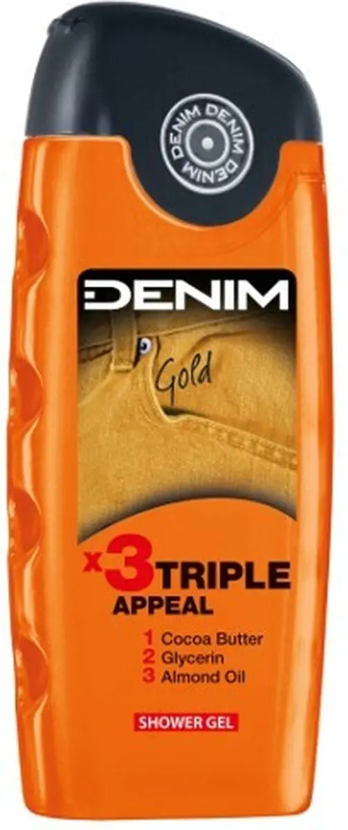 Denim Gold Douchegel - 250ml - 3 Stuks