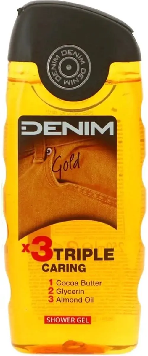 Denim Gold Douchegel - 250ml - 3 Stuks