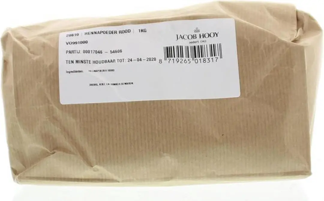 Jacob Hooy Henna Poeder Rood 1000g